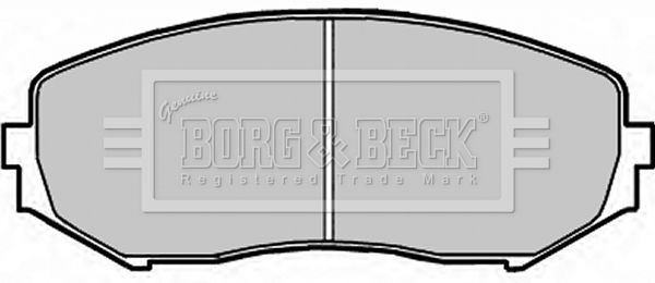 BORG & BECK Комплект тормозных колодок, дисковый тормоз BBP1957